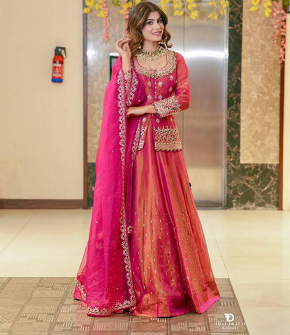 Latest Simmer Silk Moti Sequence Work Lehenga Choli