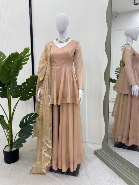 Latest Tabby Organza Ready Made Salwar Suit