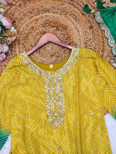 Designer Chinon Sequence Top Dupatta Pent Set
