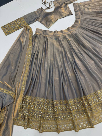 Wedding Wear Sequence Fendi Lehenga Choli