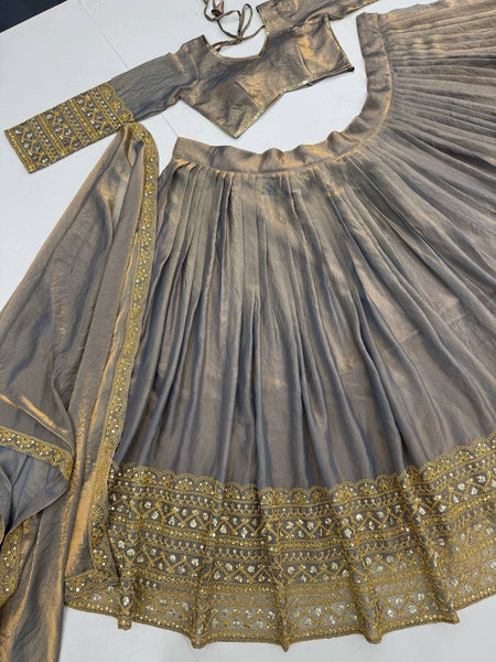 Wedding Wear Sequence Fendi Lehenga Choli