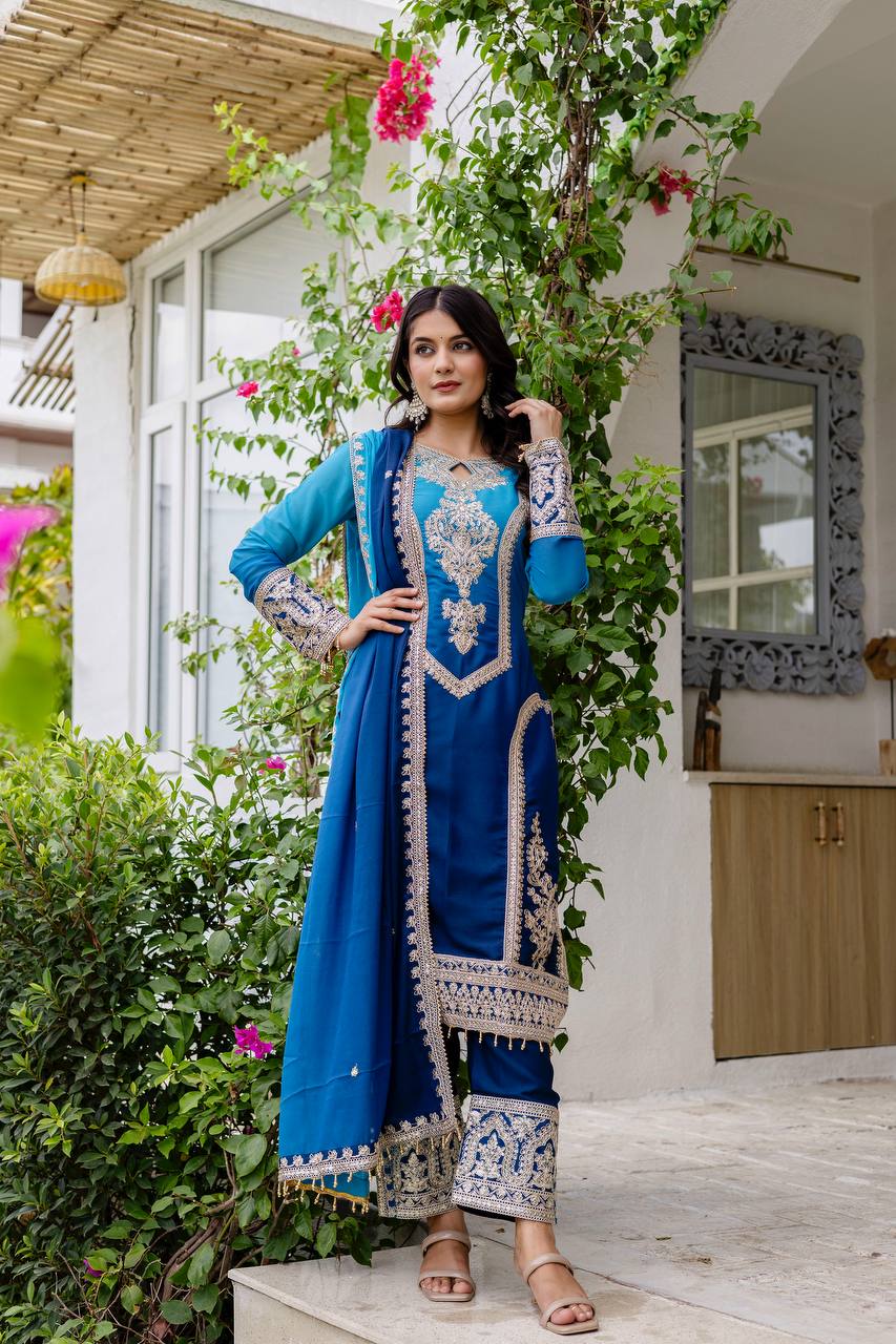 Party Wear Georgette Sequence Salwar Suit