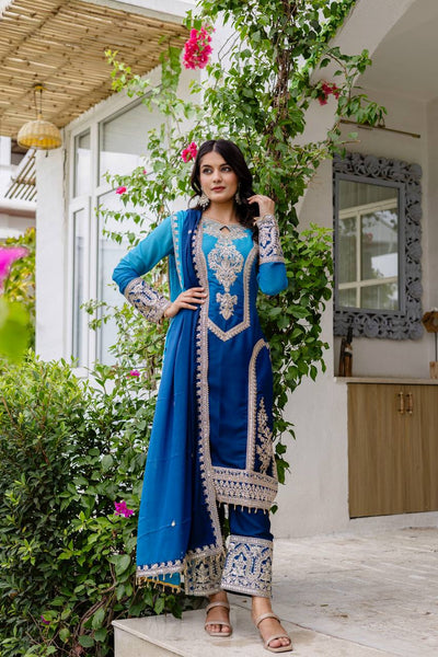 Party Wear Georgette Sequence Salwar Suit