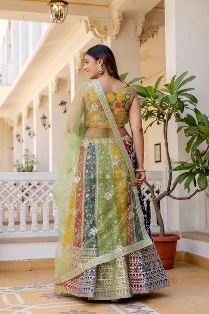 Latest Georgette Multi Thread Sequence Lehenga Choli
