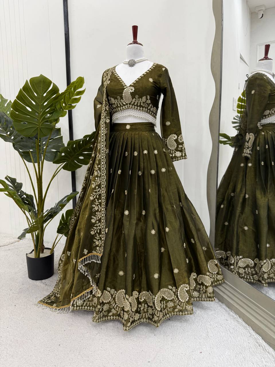 Wedding Wear Jimmy Cho Sequence Lehenga