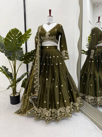 Wedding Wear Jimmy Cho Sequence Lehenga