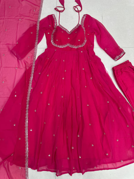 Latest Georgette Anarkali Salwar Suit