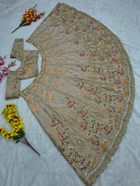 French Crepe Silk Lehenga Choli set