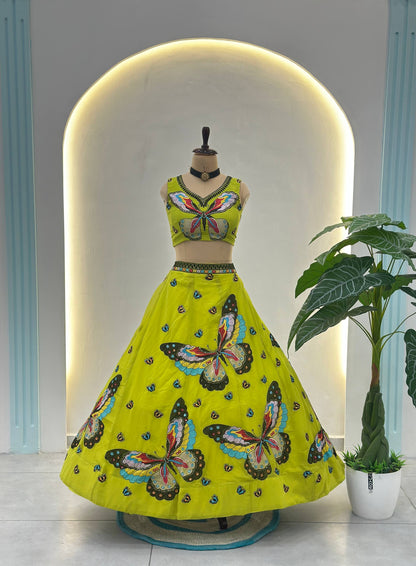 Faux Georgette Lehenga Choli Set