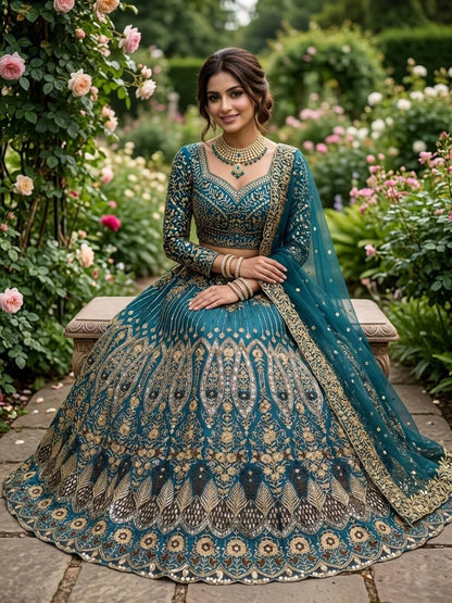 Premium Soft Butterfly Net Lehenga Choli With Intricate Sequins Work