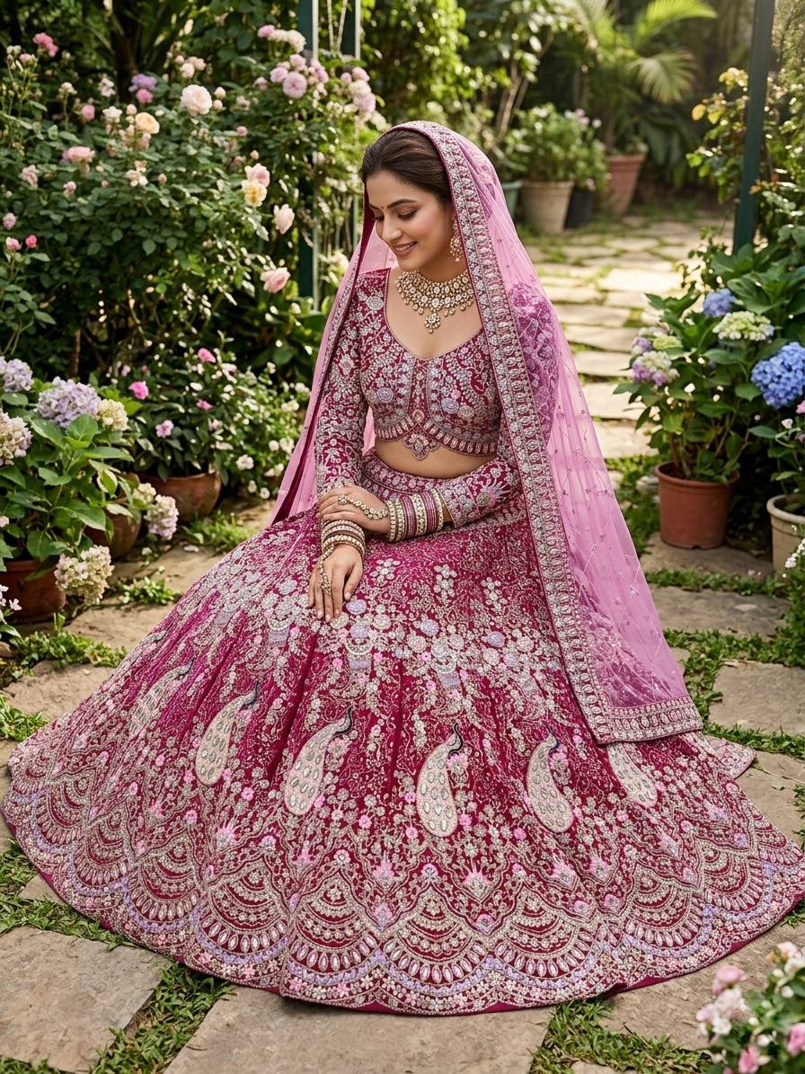 Premium Soft Butterfly Net Lehenga Choli With Coding Sequins Work