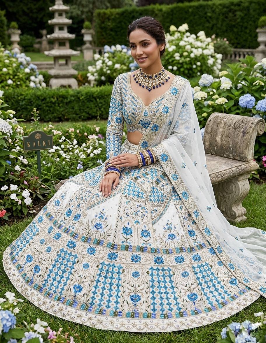 Premium Faux Georgette Lehenga Choli with Sequins Embroidery