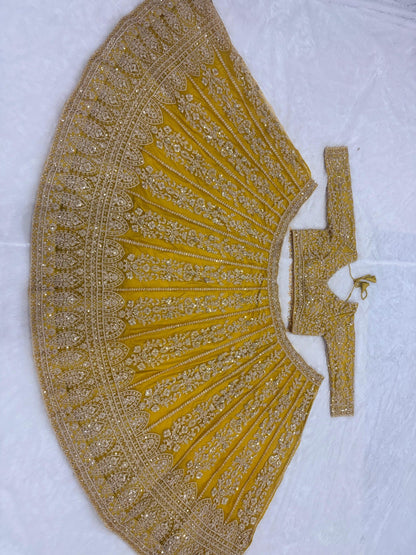 Premium Butterfly Net Lehenga Choli with Heavy Sequins Embroidery