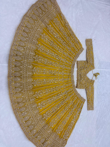 Premium Butterfly Net Lehenga Choli with Heavy Sequins Embroidery