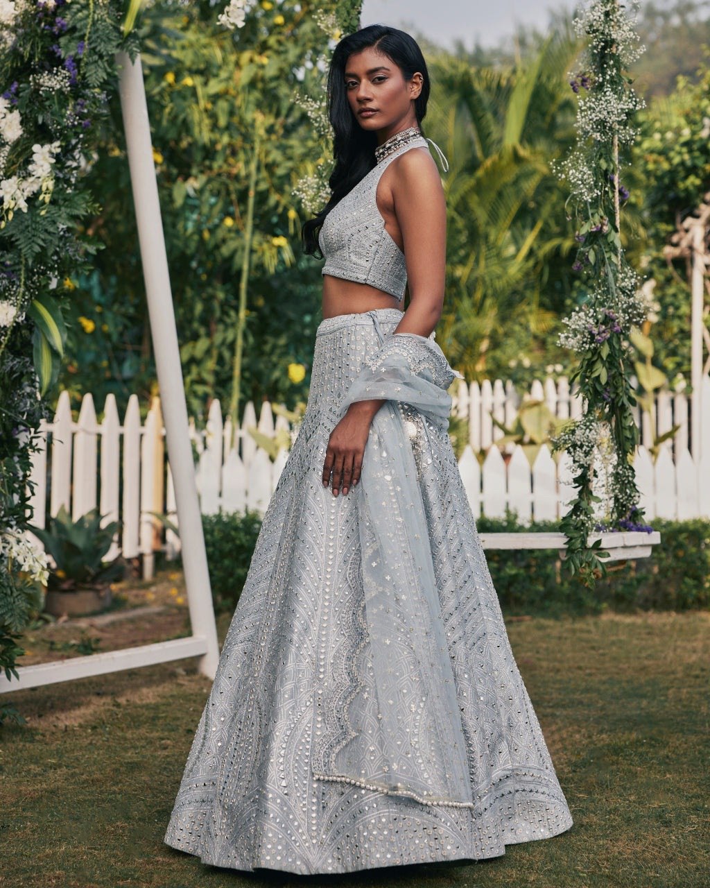 Premium Faux Georgette Lehenga Choli Set