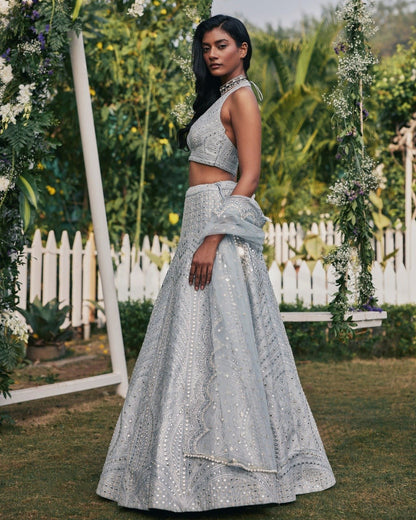 Premium Faux Georgette Lehenga Choli Set