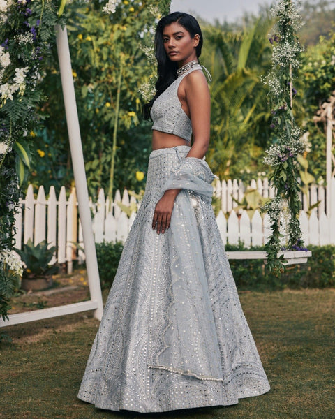 Premium Faux Georgette Lehenga Choli Set