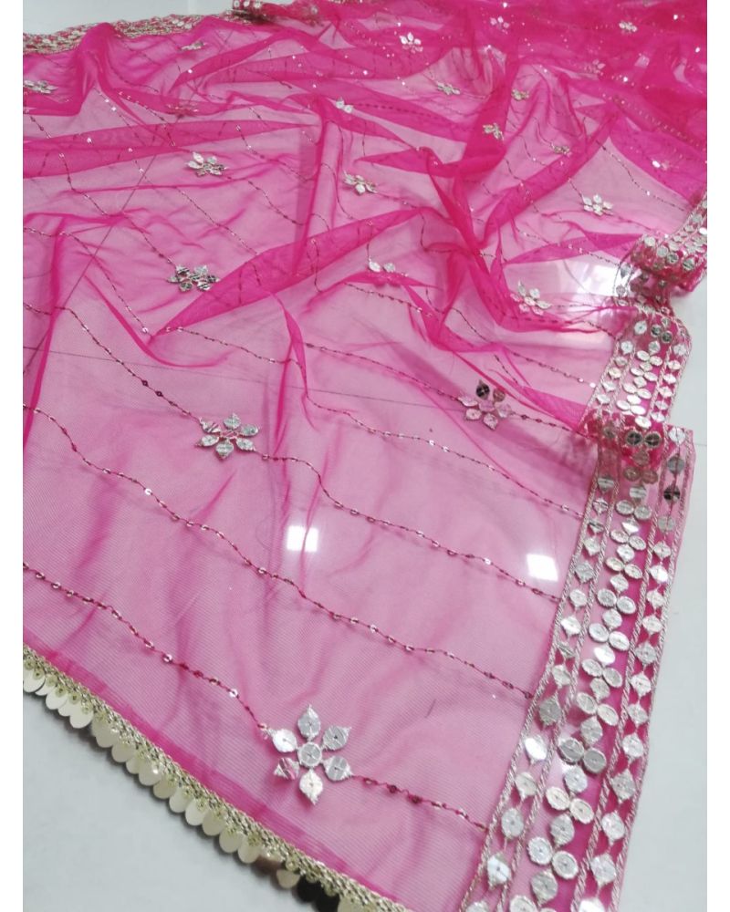 Premium Butterfly Soft Net Lehenga Choli with 9mm Sequins Jari Embroidery