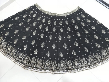Exquisite French Silk Embroidered Lehenga Set