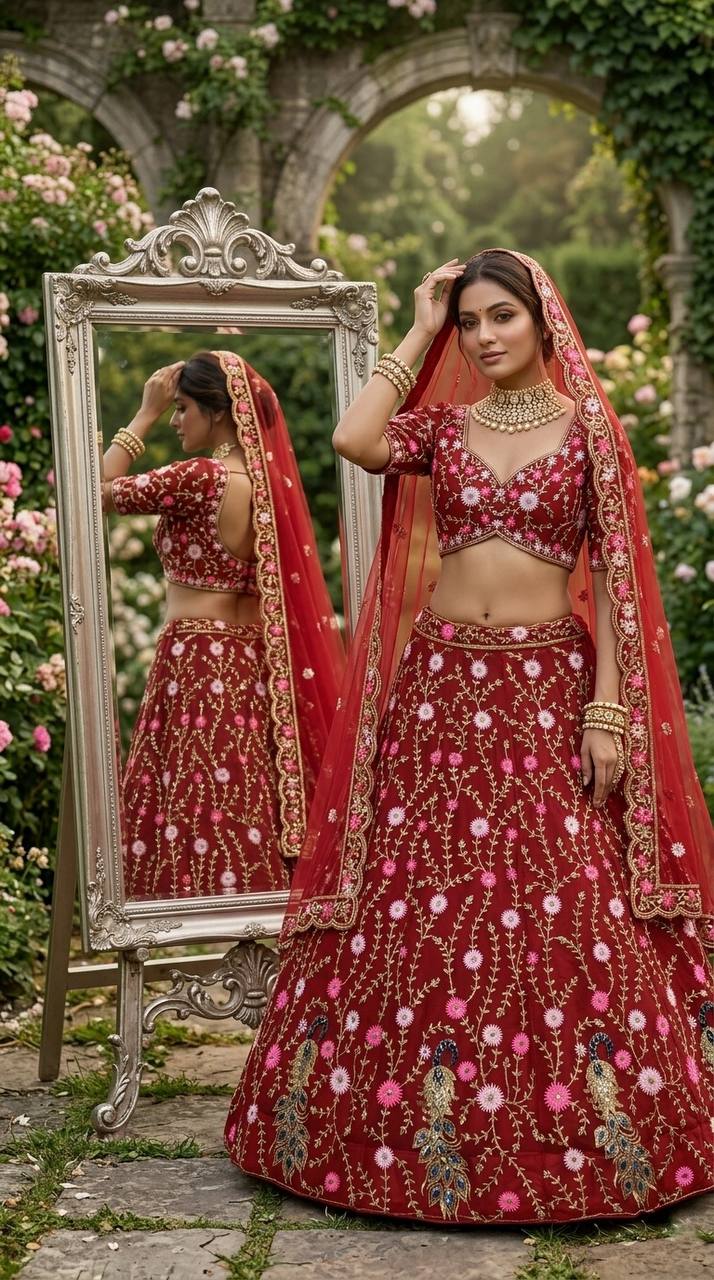Royal Sequins Net Lehenga choli set