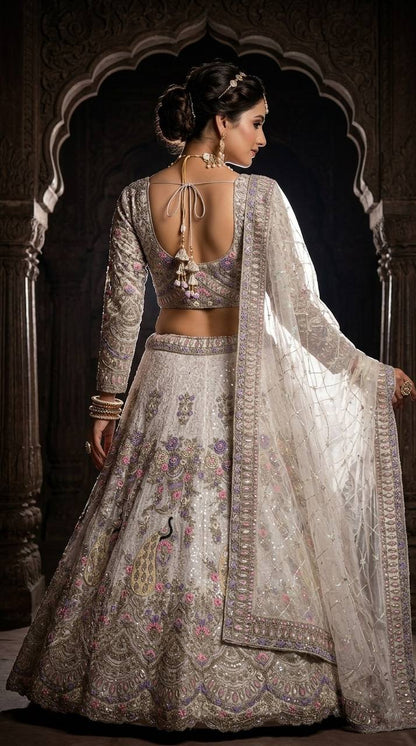 Exquisite Coding Sequins Net Lehenga choli Set