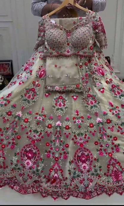 Royal Faux Georgette Sequin Lehenga Set