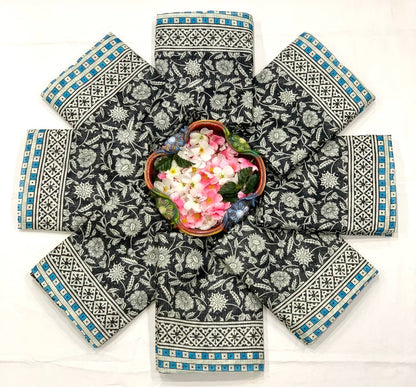 Premium Kota Doriya Digital Printed Saree with Check Weaving