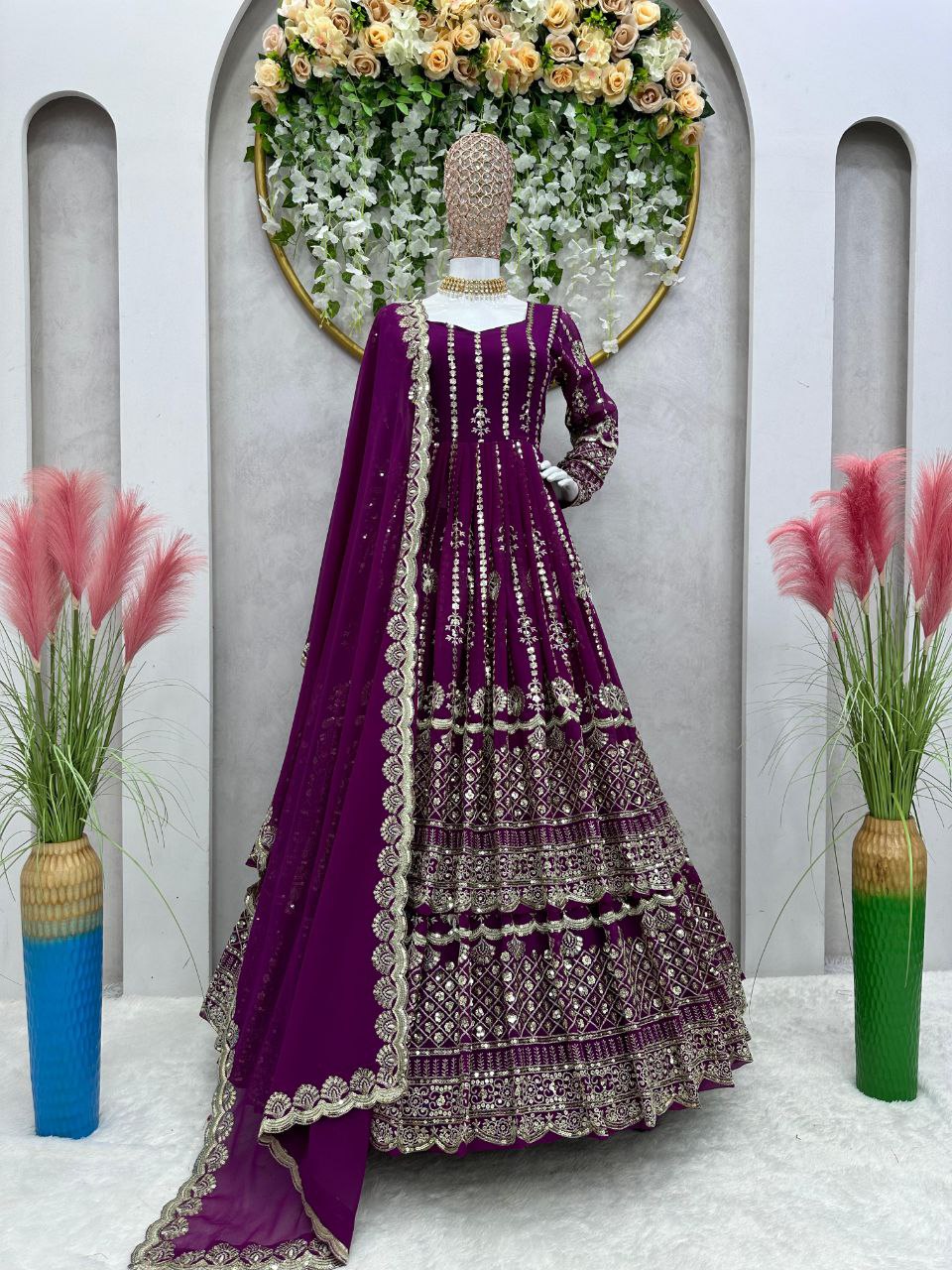 Beautiful wedding Collection Anarkali Lehenga with Dupatta