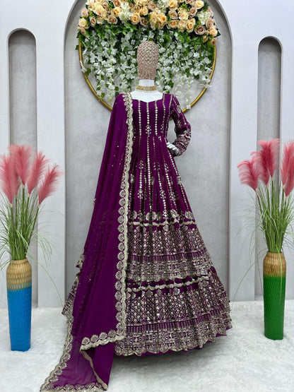 Beautiful wedding Collection Anarkali Lehenga with Dupatta