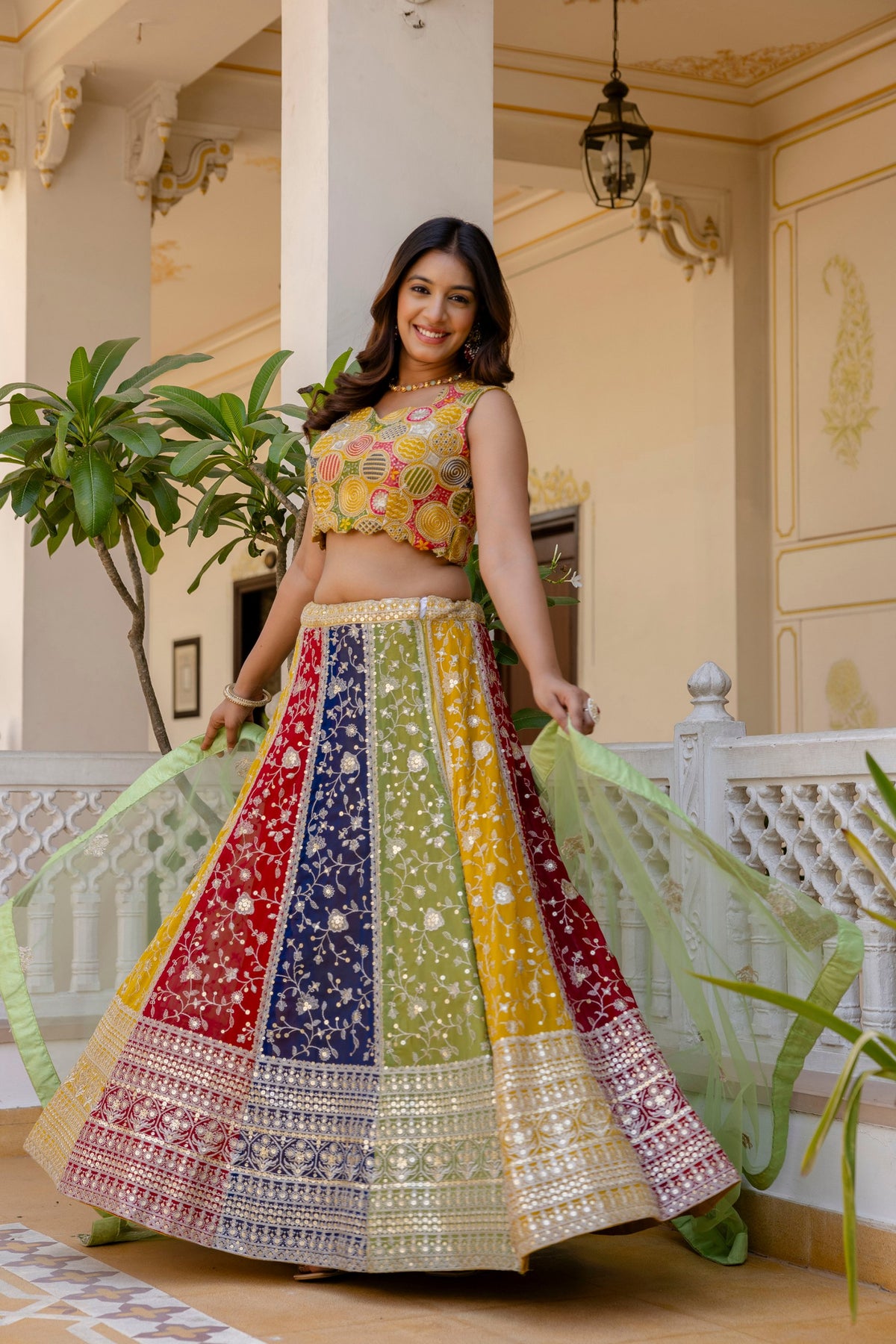 Latest Georgette Multi Thread Sequence Lehenga Choli