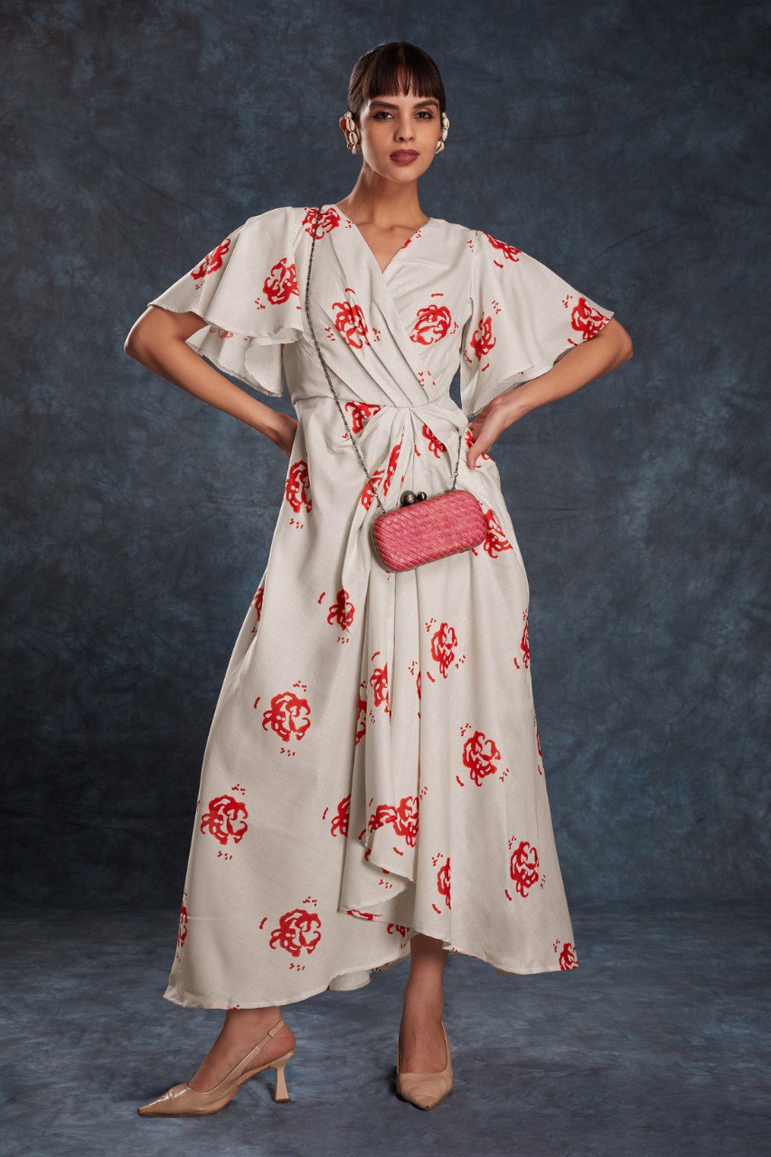 Off White Color Linen Printed Co-Ord Set