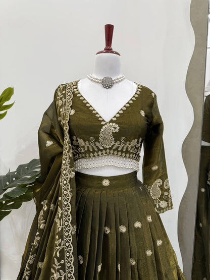 Wedding Wear Jimmy Cho Sequence Lehenga