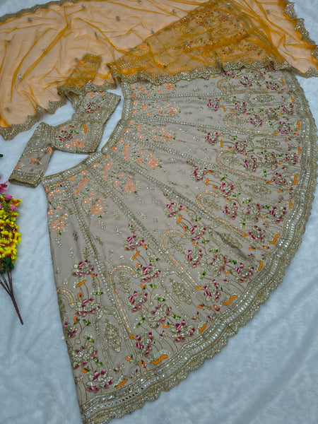 French Crepe Silk Lehenga Choli set