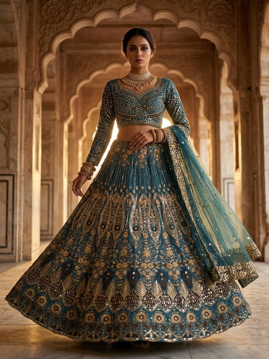 Premium Soft Butterfly Net Lehenga Choli With Intricate Sequins Work
