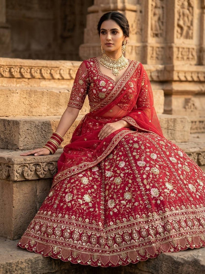 Premium Faux Georgette Lehenga Choli with Sequence Embroidery