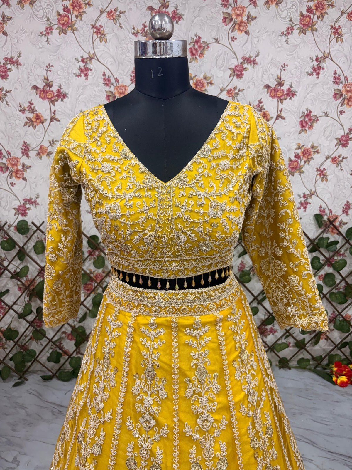 Premium Butterfly Net Lehenga Choli with Heavy Sequins Embroidery