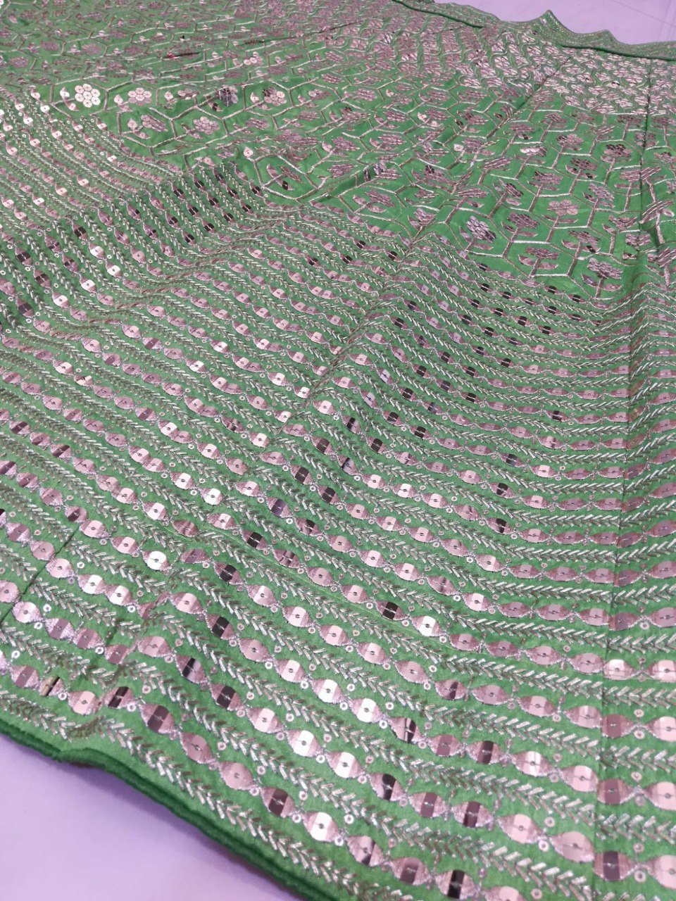 Royal Embellished Banglori Silk Lehenga Set