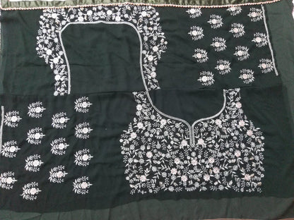 Exquisite Faux Georgette Sequin Embroidered Lehenga Set
