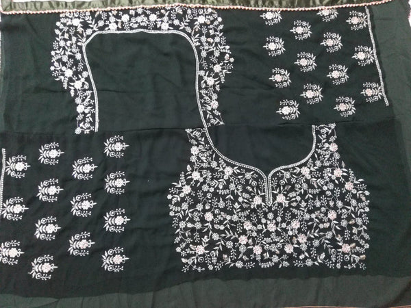 Exquisite Faux Georgette Sequin Embroidered Lehenga Set