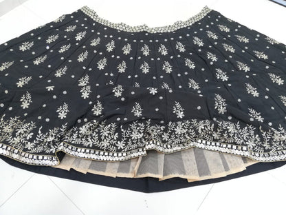 Exquisite French Silk Embroidered Lehenga Set