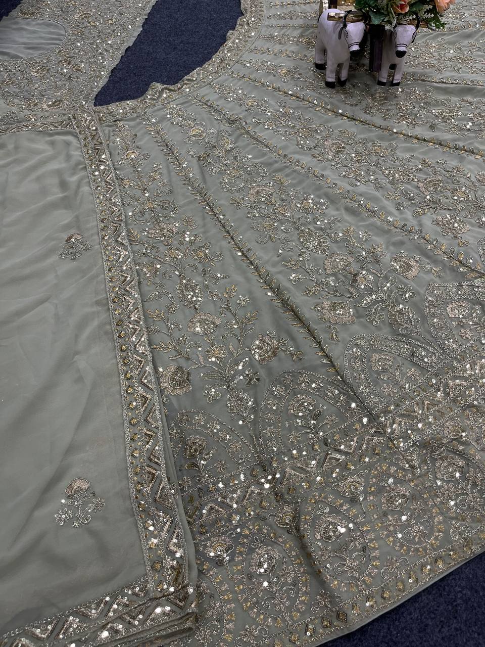 Designer Faux Georgette Lehenga Choli set