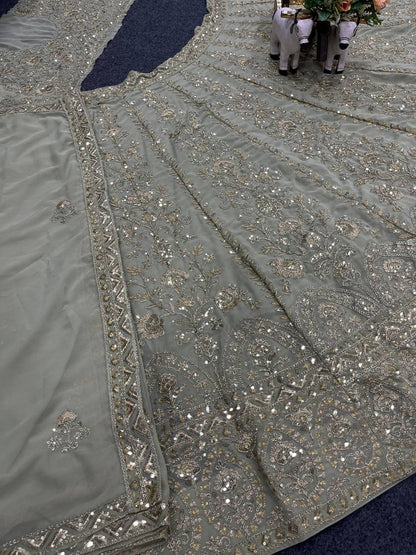 Designer Faux Georgette Lehenga Choli set