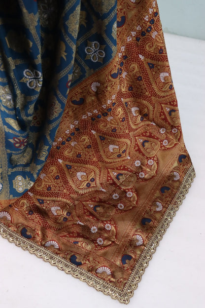 Wedding Wear Banarasi Silk Saree Blouse