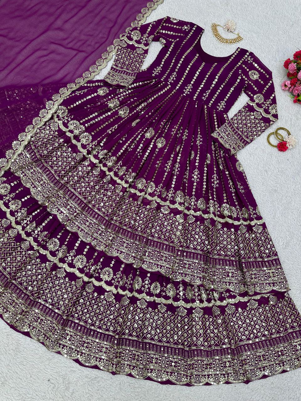 Beautiful wedding Collection Anarkali Lehenga with Dupatta