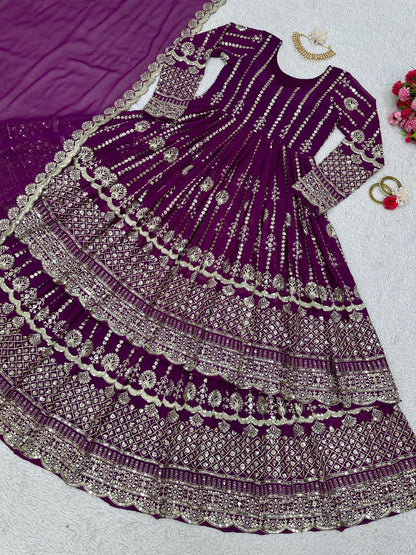 Beautiful wedding Collection Anarkali Lehenga with Dupatta
