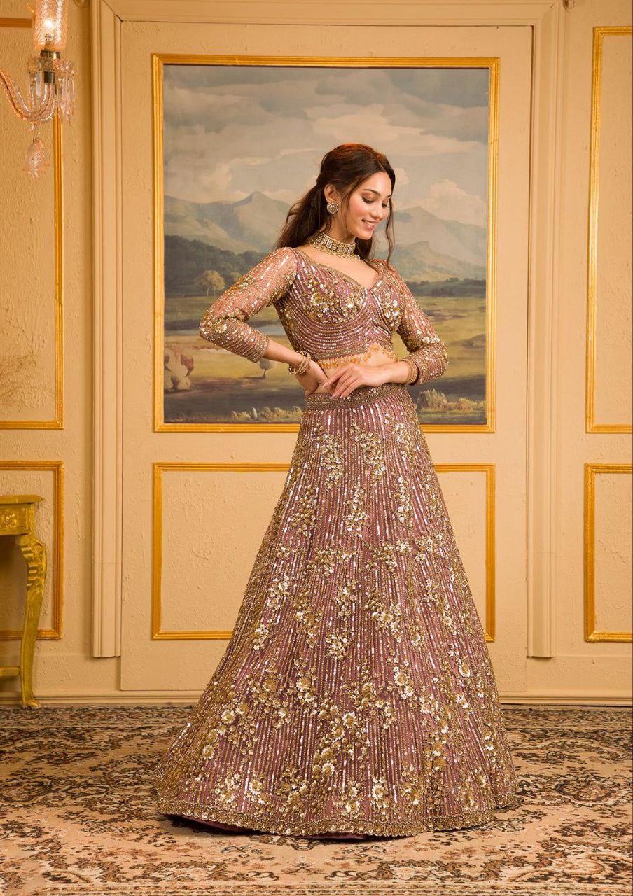 Latest Georgette Embroidery Thread Lehenga Choli