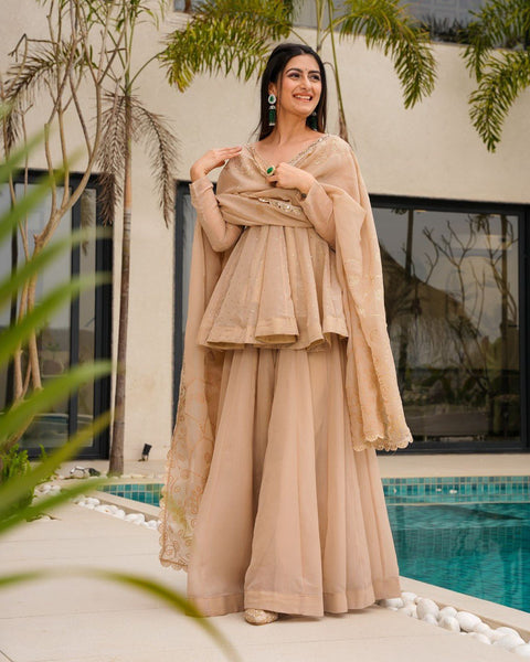 Latest Tabby Organza Ready Made Salwar Suit