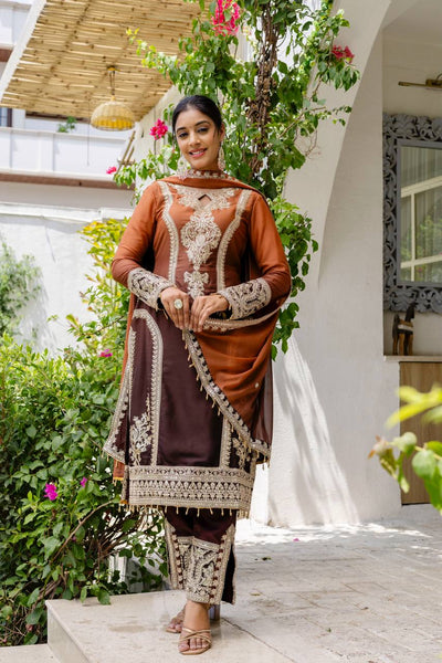 Party Wear Georgette Sequence Salwar Suit