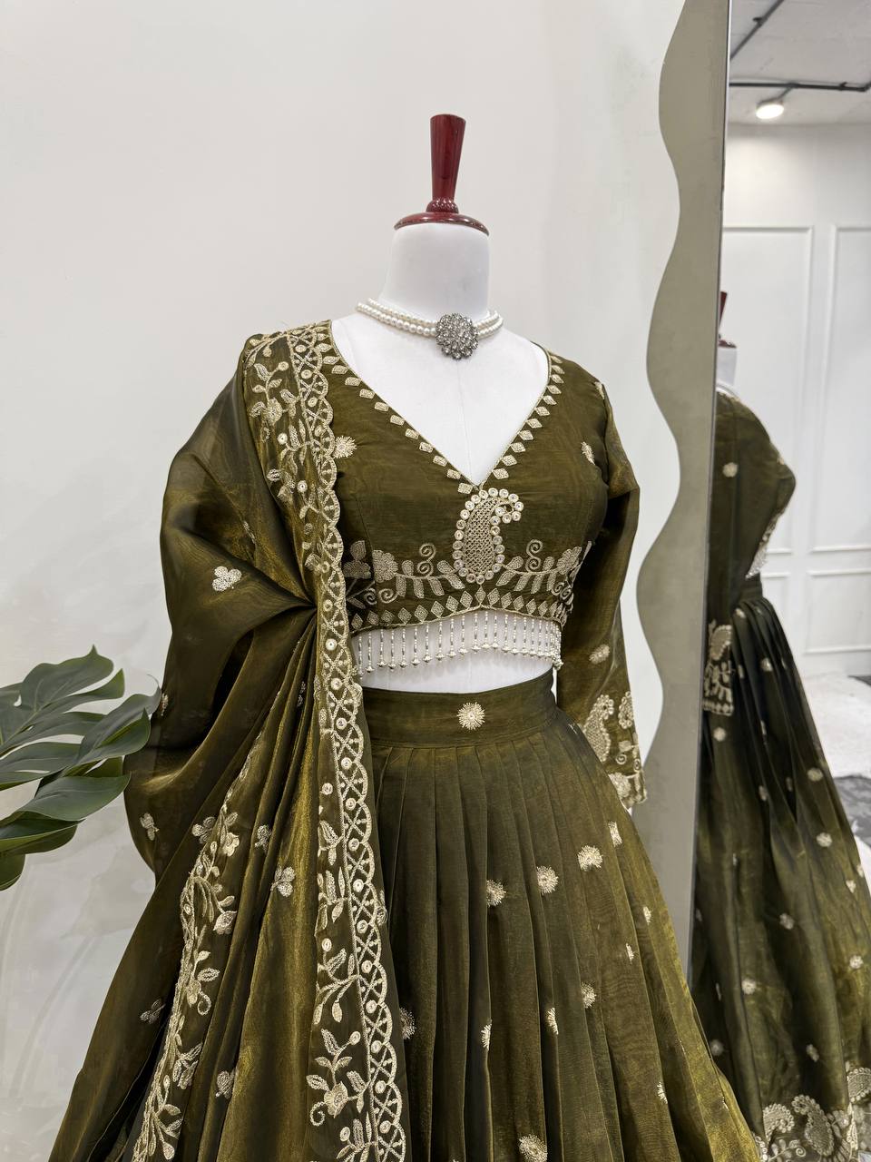 Wedding Wear Jimmy Cho Sequence Lehenga