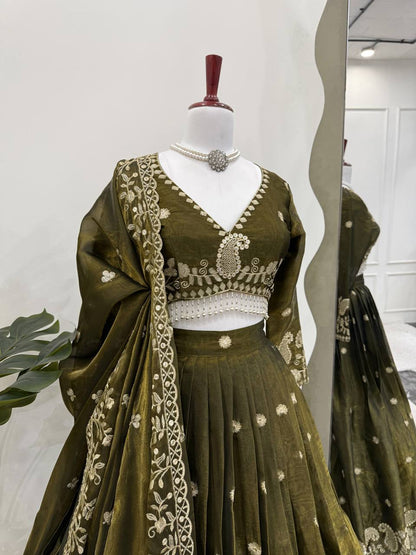 Wedding Wear Jimmy Cho Sequence Lehenga